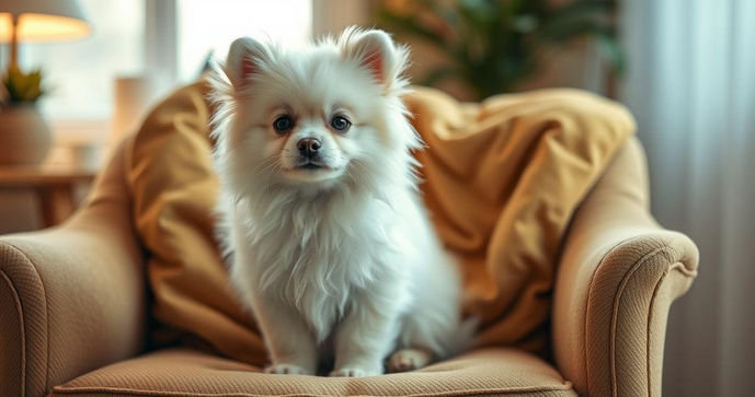 Lulu da Pomerânia Anão Branco Mini é o Cão Perfeito para Sua Casa Lulu da Pomerânia Anão Branco Mini é o Cão Perfeito para Sua Casa